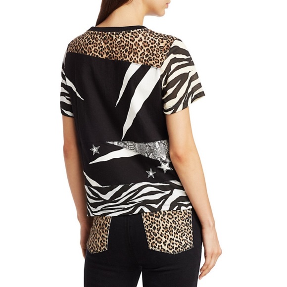 Alice + Olivia Kiss Patchwork Graphic Tee - Picture 8 of 14